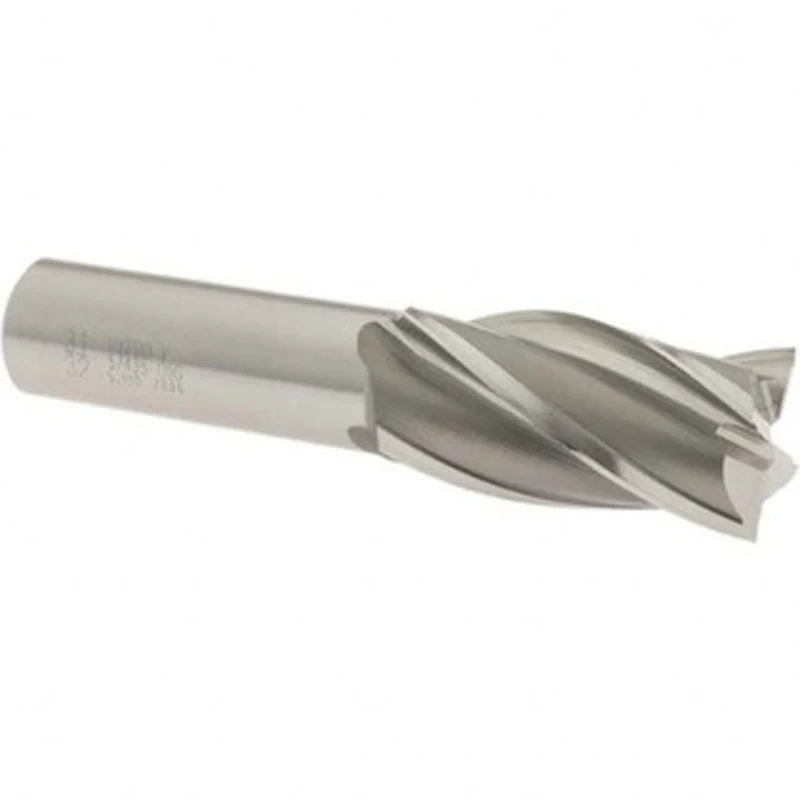 OSG 31/32, 1-7/8 LOC, 3/4 Shank Diam, 4-1/8 OAL, 4 Flute, Vanadium High Speed Steel Square End Mill Single End, Uncoa...